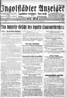 Ingolstädter Anzeiger Samstag 24. Oktober 1931
