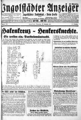 Ingolstädter Anzeiger Donnerstag 26. November 1931