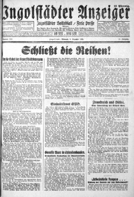 Ingolstädter Anzeiger Mittwoch 9. Dezember 1931