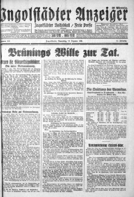 Ingolstädter Anzeiger Donnerstag 10. Dezember 1931