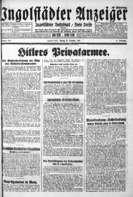 Ingolstädter Anzeiger Freitag 11. Dezember 1931