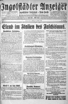 Ingolstädter Anzeiger Montag 4. Januar 1932