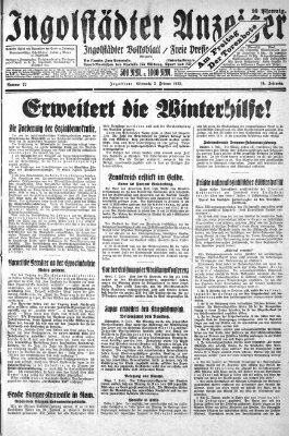 Ingolstädter Anzeiger Mittwoch 3. Februar 1932