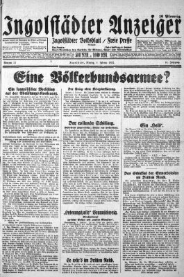 Ingolstädter Anzeiger Montag 8. Februar 1932