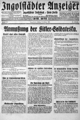 Ingolstädter Anzeiger Freitag 12. Februar 1932