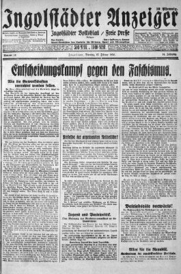 Ingolstädter Anzeiger Dienstag 16. Februar 1932