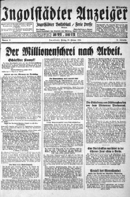 Ingolstädter Anzeiger Freitag 19. Februar 1932