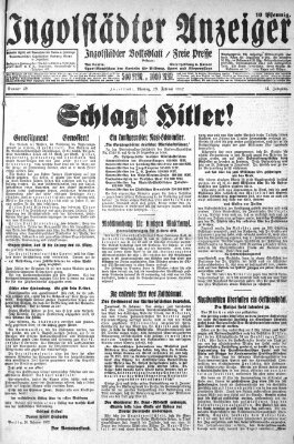 Ingolstädter Anzeiger Montag 29. Februar 1932