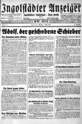 Ingolstädter Anzeiger Mittwoch 9. März 1932