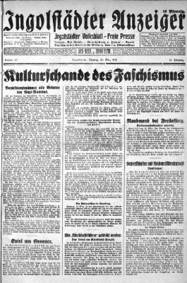 Ingolstädter Anzeiger Dienstag 22. März 1932