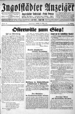 Ingolstädter Anzeiger Samstag 26. März 1932