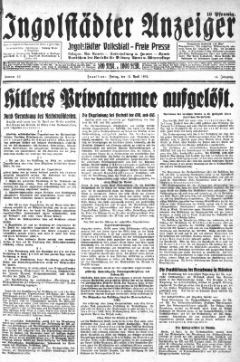 Ingolstädter Anzeiger Freitag 15. April 1932