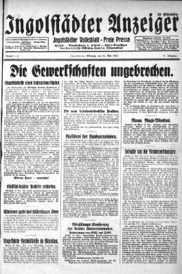 Ingolstädter Anzeiger Mittwoch 25. Mai 1932