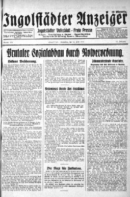 Ingolstädter Anzeiger Donnerstag 16. Juni 1932