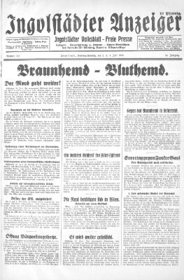 Ingolstädter Anzeiger Samstag 2. Juli 1932