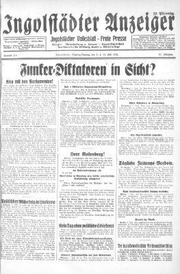 Ingolstädter Anzeiger Sonntag 10. Juli 1932