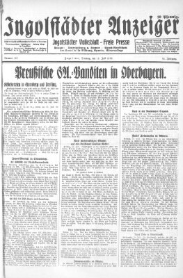 Ingolstädter Anzeiger Dienstag 19. Juli 1932