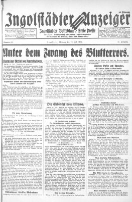 Ingolstädter Anzeiger Mittwoch 20. Juli 1932