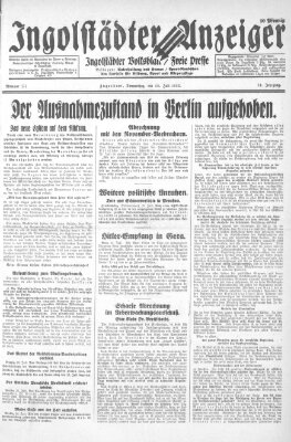 Ingolstädter Anzeiger Donnerstag 28. Juli 1932