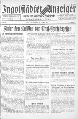 Ingolstädter Anzeiger Donnerstag 4. August 1932