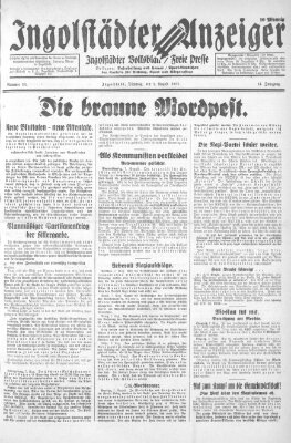 Ingolstädter Anzeiger Dienstag 9. August 1932