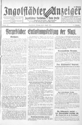 Ingolstädter Anzeiger Mittwoch 10. August 1932