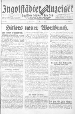 Ingolstädter Anzeiger Mittwoch 17. August 1932