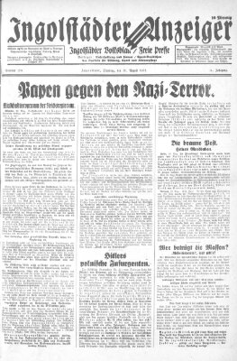 Ingolstädter Anzeiger Dienstag 30. August 1932