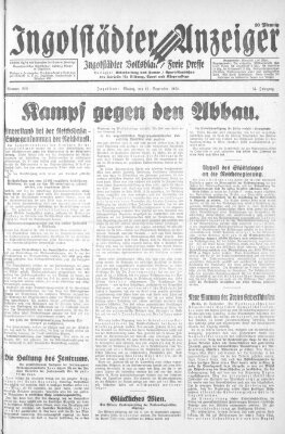 Ingolstädter Anzeiger Montag 12. September 1932