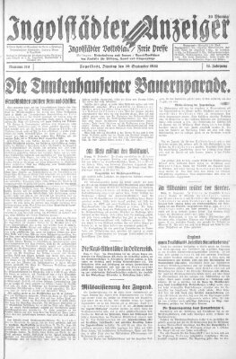 Ingolstädter Anzeiger Dienstag 20. September 1932