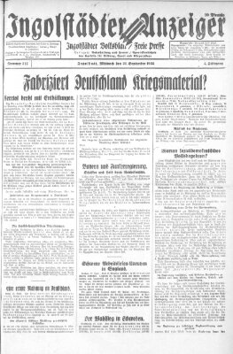 Ingolstädter Anzeiger Mittwoch 21. September 1932