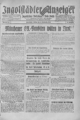 Ingolstädter Anzeiger Freitag 30. September 1932