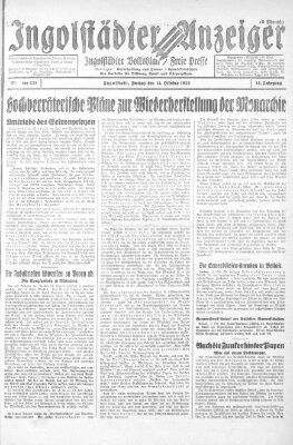 Ingolstädter Anzeiger Freitag 14. Oktober 1932