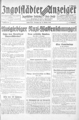 Ingolstädter Anzeiger Dienstag 18. Oktober 1932