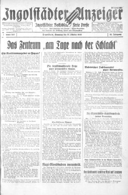 Ingolstädter Anzeiger Samstag 22. Oktober 1932