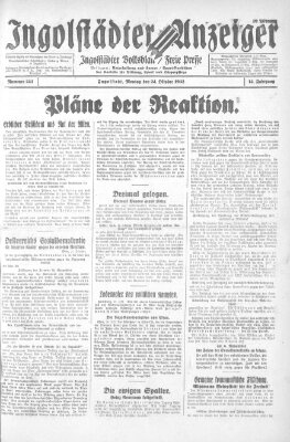 Ingolstädter Anzeiger Montag 24. Oktober 1932