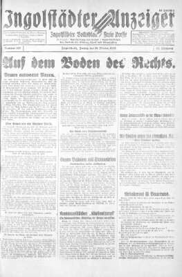 Ingolstädter Anzeiger Freitag 28. Oktober 1932