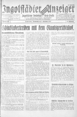 Ingolstädter Anzeiger Donnerstag 3. November 1932