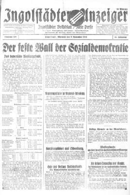 Ingolstädter Anzeiger Mittwoch 9. November 1932