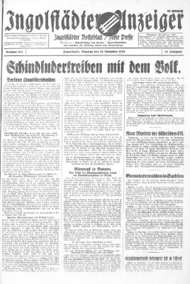 Ingolstädter Anzeiger Dienstag 15. November 1932