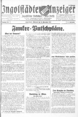 Ingolstädter Anzeiger Mittwoch 16. November 1932