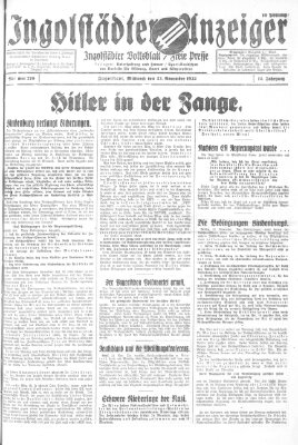 Ingolstädter Anzeiger Mittwoch 23. November 1932