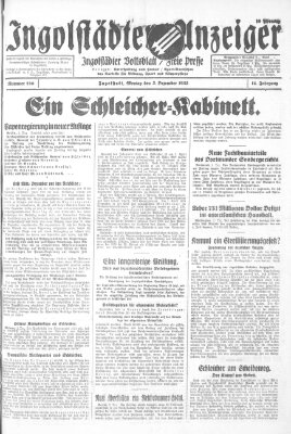 Ingolstädter Anzeiger Montag 5. Dezember 1932