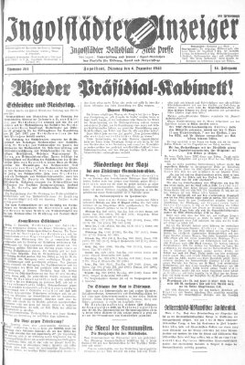 Ingolstädter Anzeiger Dienstag 6. Dezember 1932