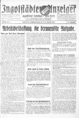 Ingolstädter Anzeiger Samstag 17. Dezember 1932