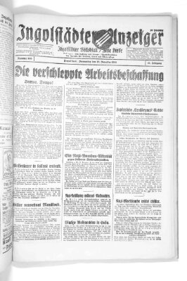 Ingolstädter Anzeiger Donnerstag 29. Dezember 1932