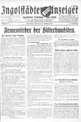 Ingolstädter Anzeiger Freitag 30. Dezember 1932