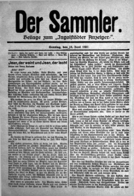 Ingolstädter Anzeiger Samstag 18. Juni 1927