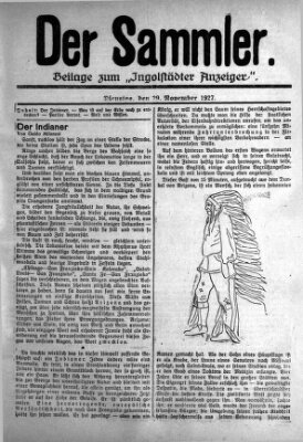 Ingolstädter Anzeiger Dienstag 29. November 1927