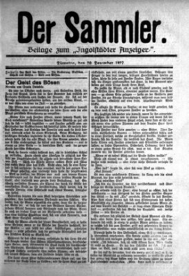 Ingolstädter Anzeiger Dienstag 20. Dezember 1927